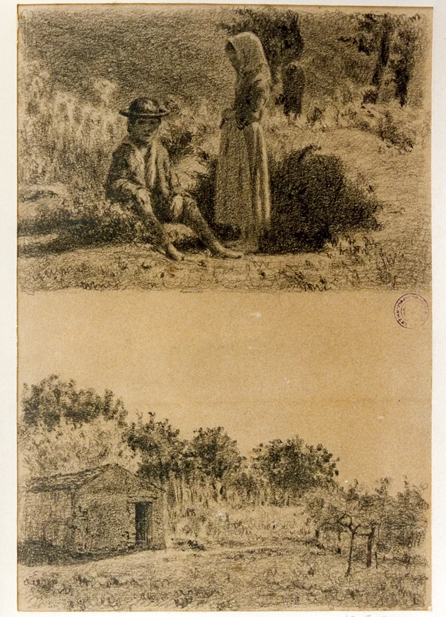 Francesco Paolo Michetti - 117, Paesaggio e figure, Certosa e Museo Nazionale di San Martino, Napoli